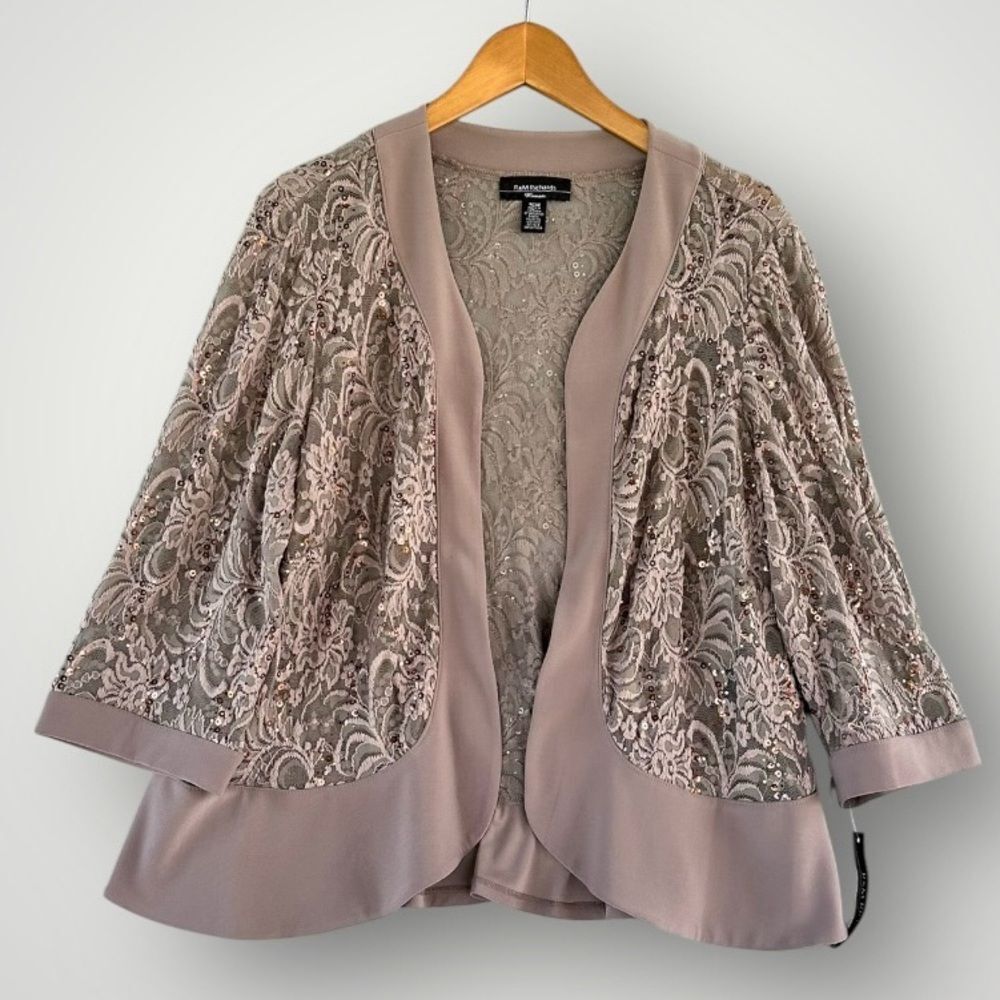 🎉5 for $45🎉 NWT RM Richards light blazer cardigan top size 16W